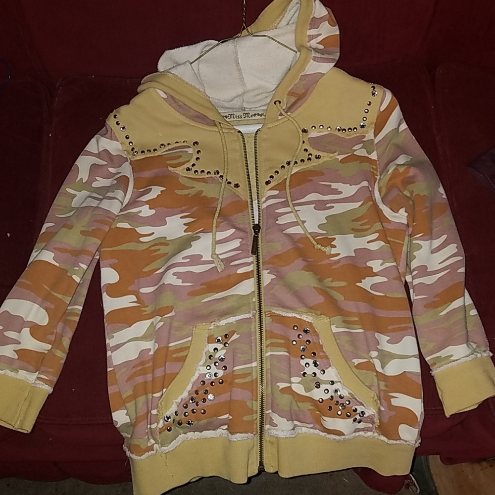 Hooded zip up jacket